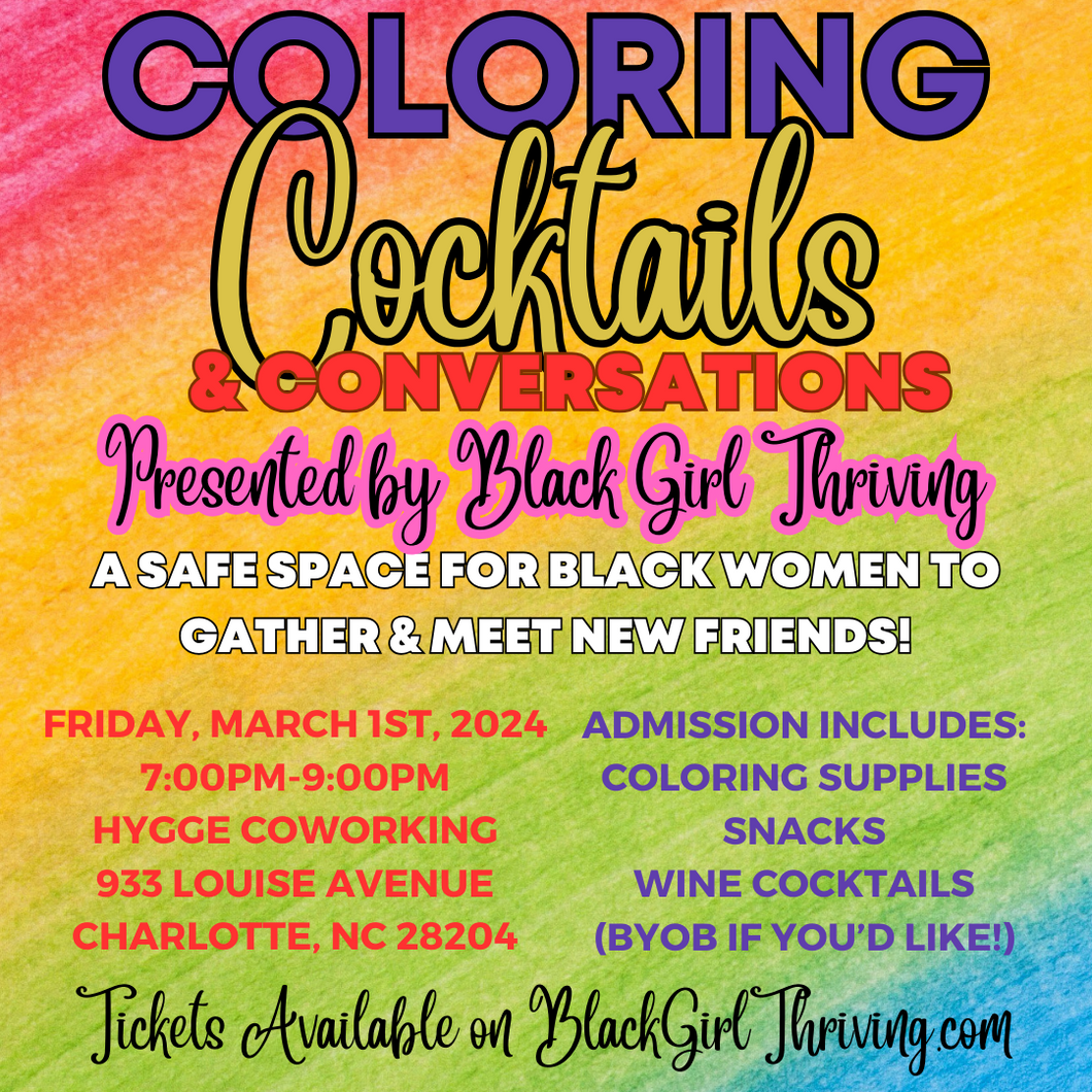 Coloring, Cocktails & Conversations - 03/01/2024