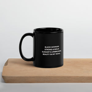 Black Woman Poetry Glossy Mug